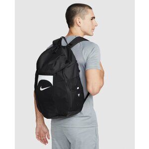 Nike Academy 30L Storm FIT Backpack + Cover Soccer School Travel Gym Black